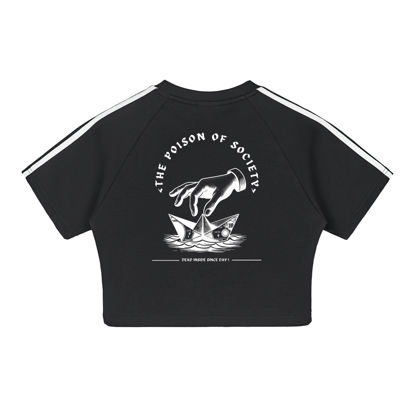 “THE POISON OF SOCIETY" — Waste of Skins® Crop Top